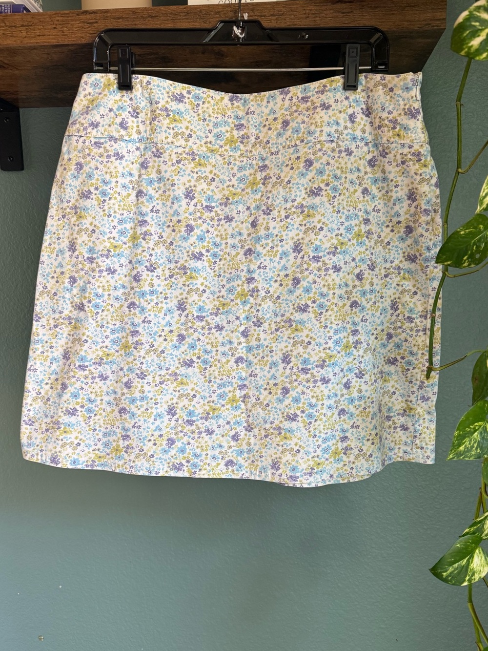 Chaus Floral Mini Skirt Size 12 Cottagecore Ditsy Print Y2K 90s Style
